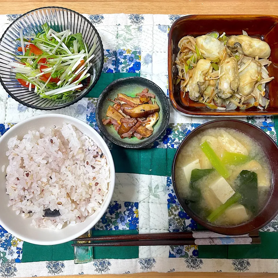 牡蠣とネギのバター醤油|ゆさんさん
