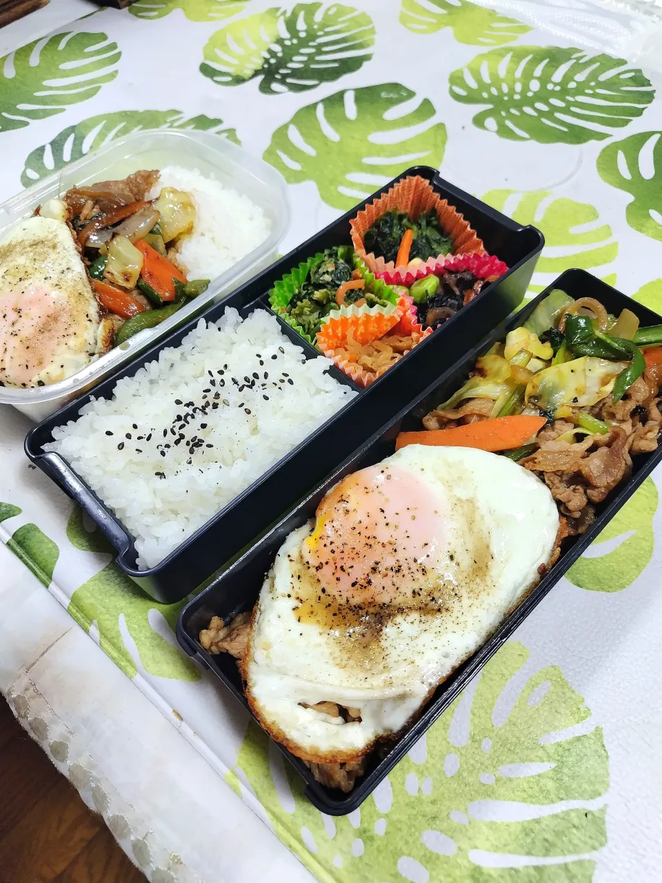 野菜炒めお弁当です✨ちょっと上手くなった野菜炒め😂|rikako♪。.:＊さん