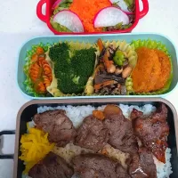 🍀2025/0205(水)ステーキ弁当|ともちんさん