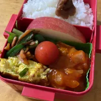 エビチリ弁当|ももちゃんのママさん