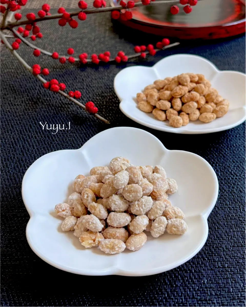 炒り大豆の生姜糖がけ|ゆーこどんさん