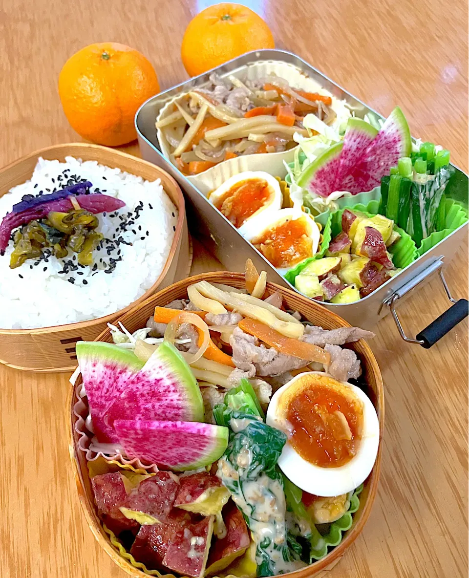 家族お弁当🍱୧⃛(๑⃙⃘◡̈︎๑⃙⃘)୨⃛❤️|ふみぃさん