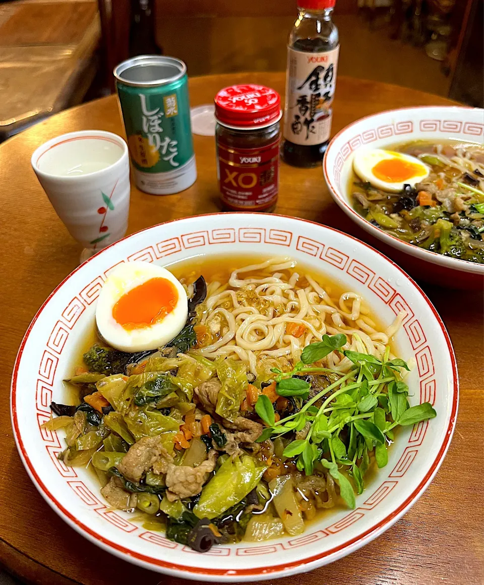 中華餡掛け喜多方ラーメン🍜XO醬＊鎮江香酢|henryさん