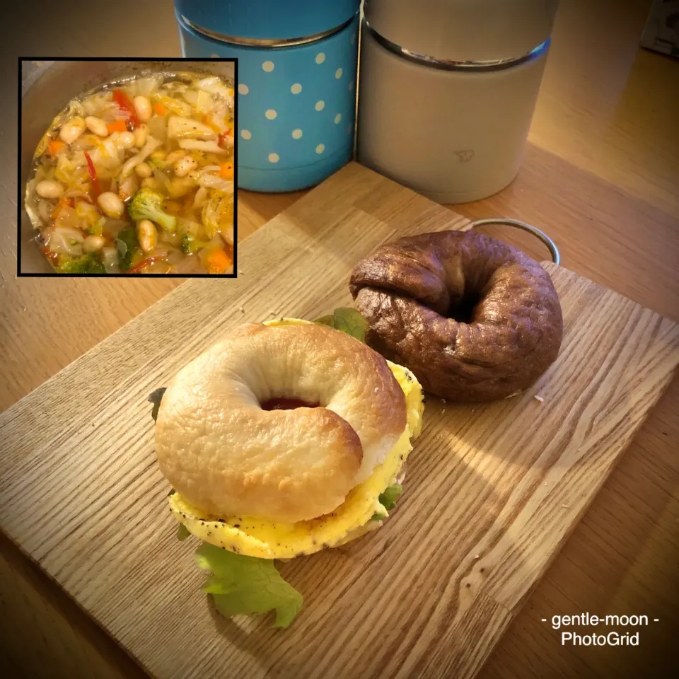 ベーグル & スープ弁当|gentle___moonさん