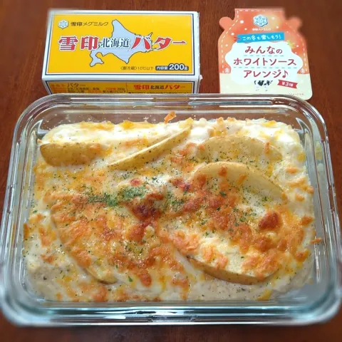 「雪印メグミルク　簡単ホワイトソース」を使ってみたSnapdishの料理・レシピ写真:チキンドリアポテト入り😂🐔🥔