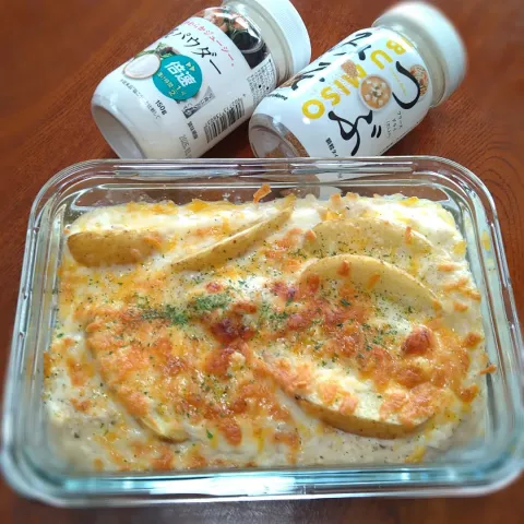 「料亭の味 フリーズドライつぶみそ ボトル」を使ってみたSnapdishの料理・レシピ写真:チキンドリアポテト入り😂🐔🥔