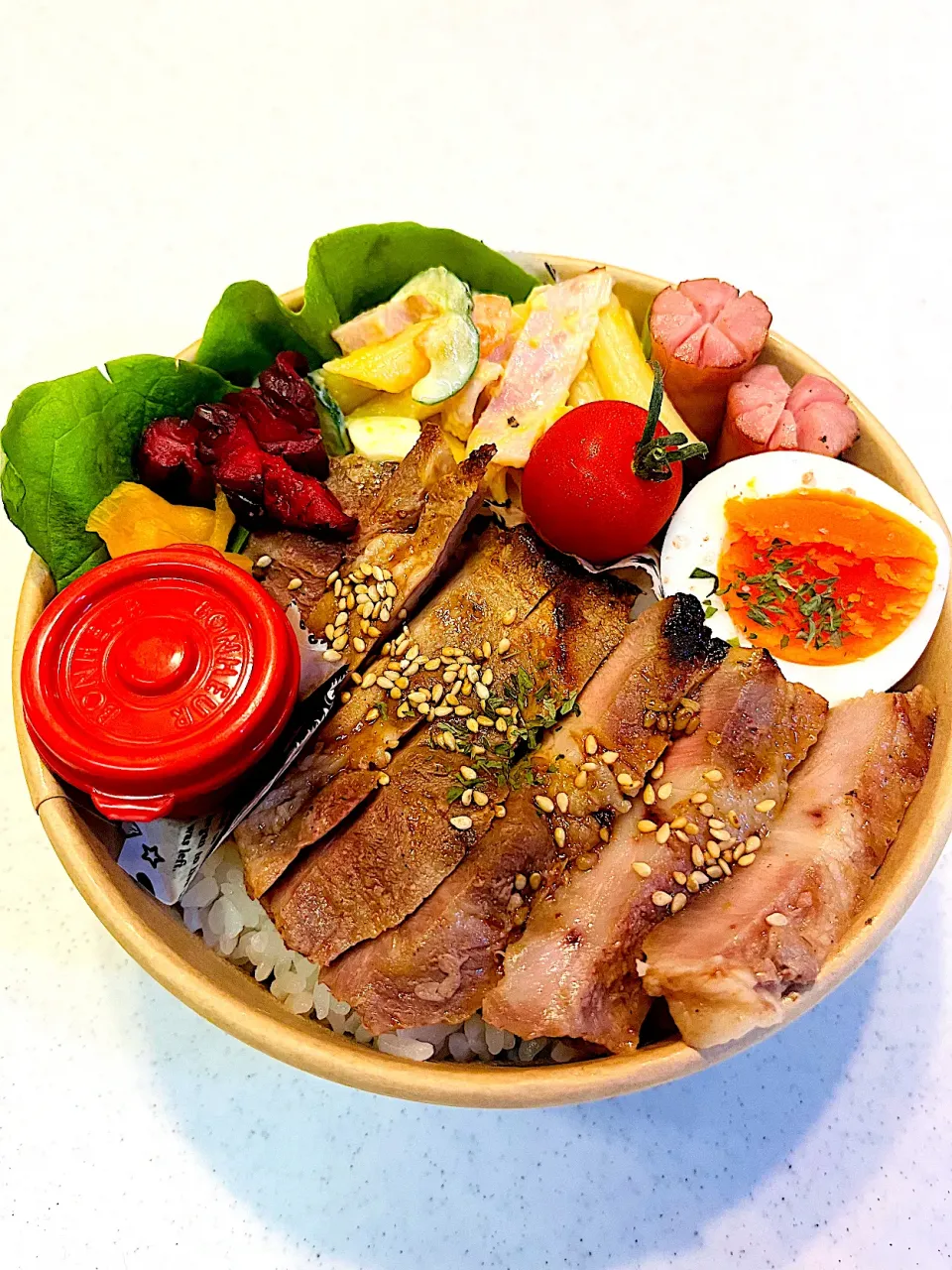 豚ロースステーキ弁当|nnnnn’koさん