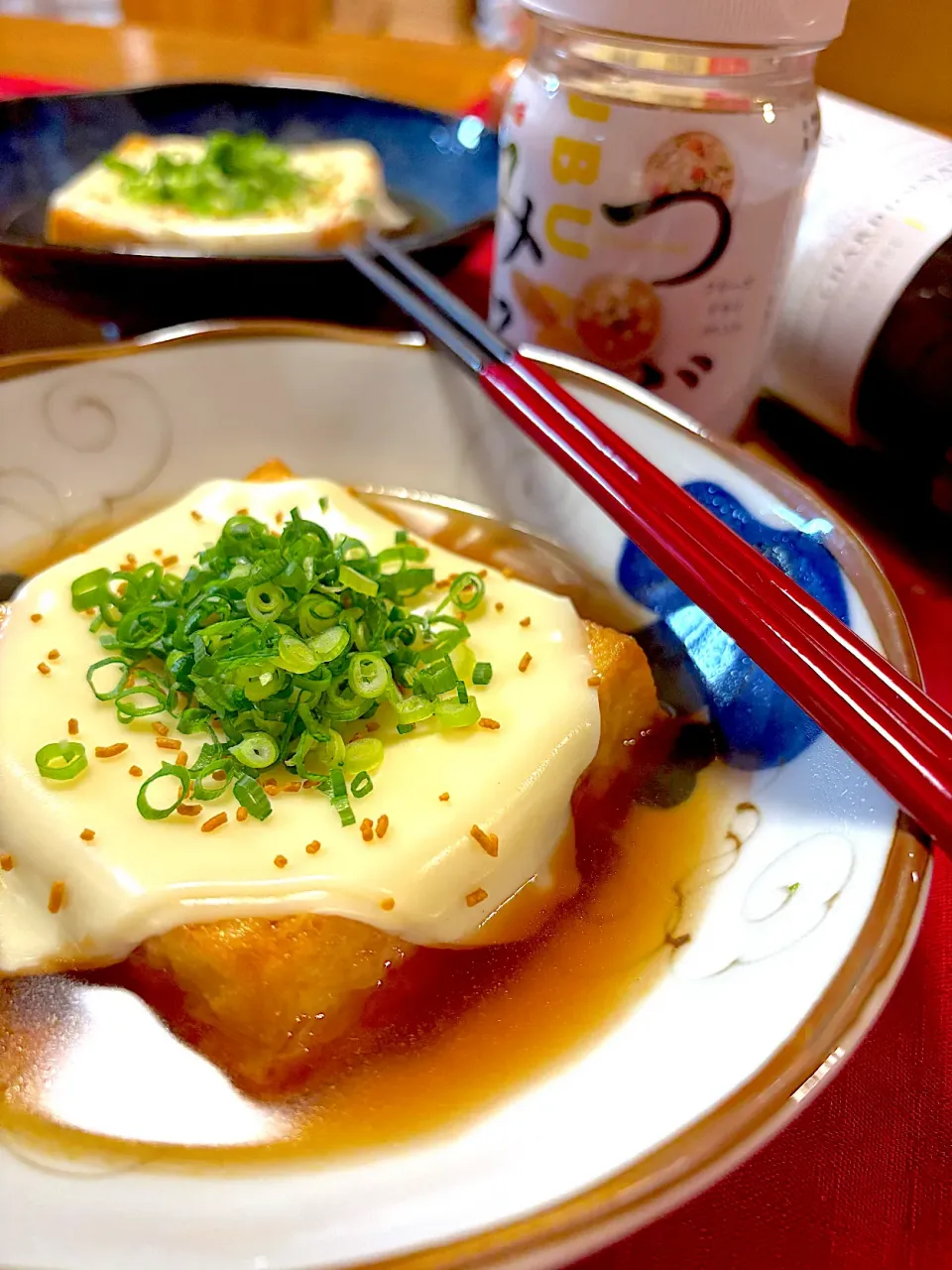 厚揚げチーズにつぶみそ🧀|おかちさん