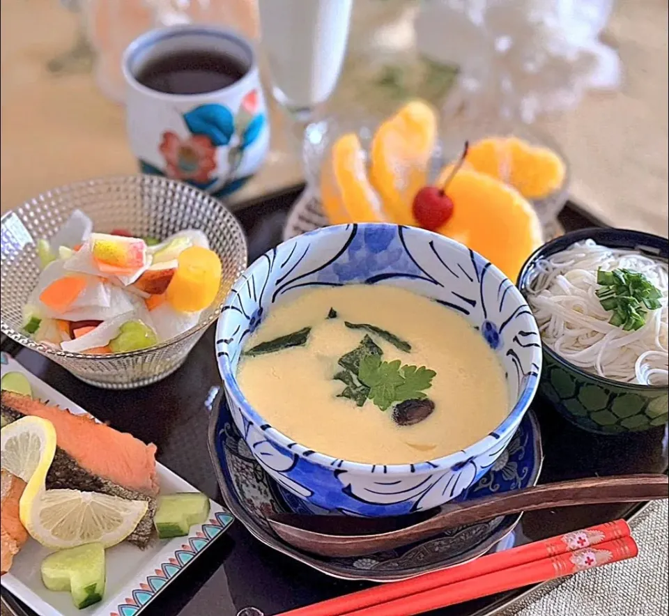 茶碗蒸し丼|アカネ💖さん