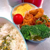 鶏肉の甘辛炒め弁当|ぽんさん