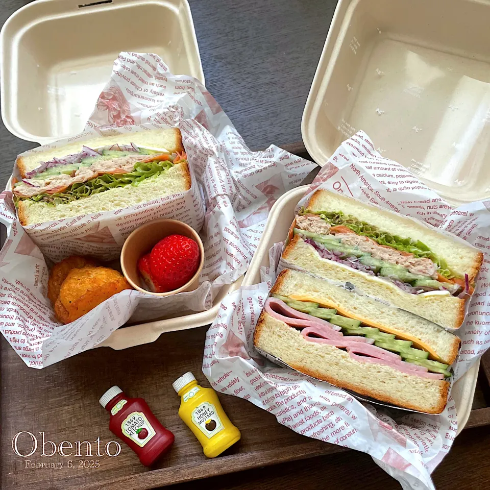 サンドイッチ弁当🥪🍱|まぁちゃんさん
