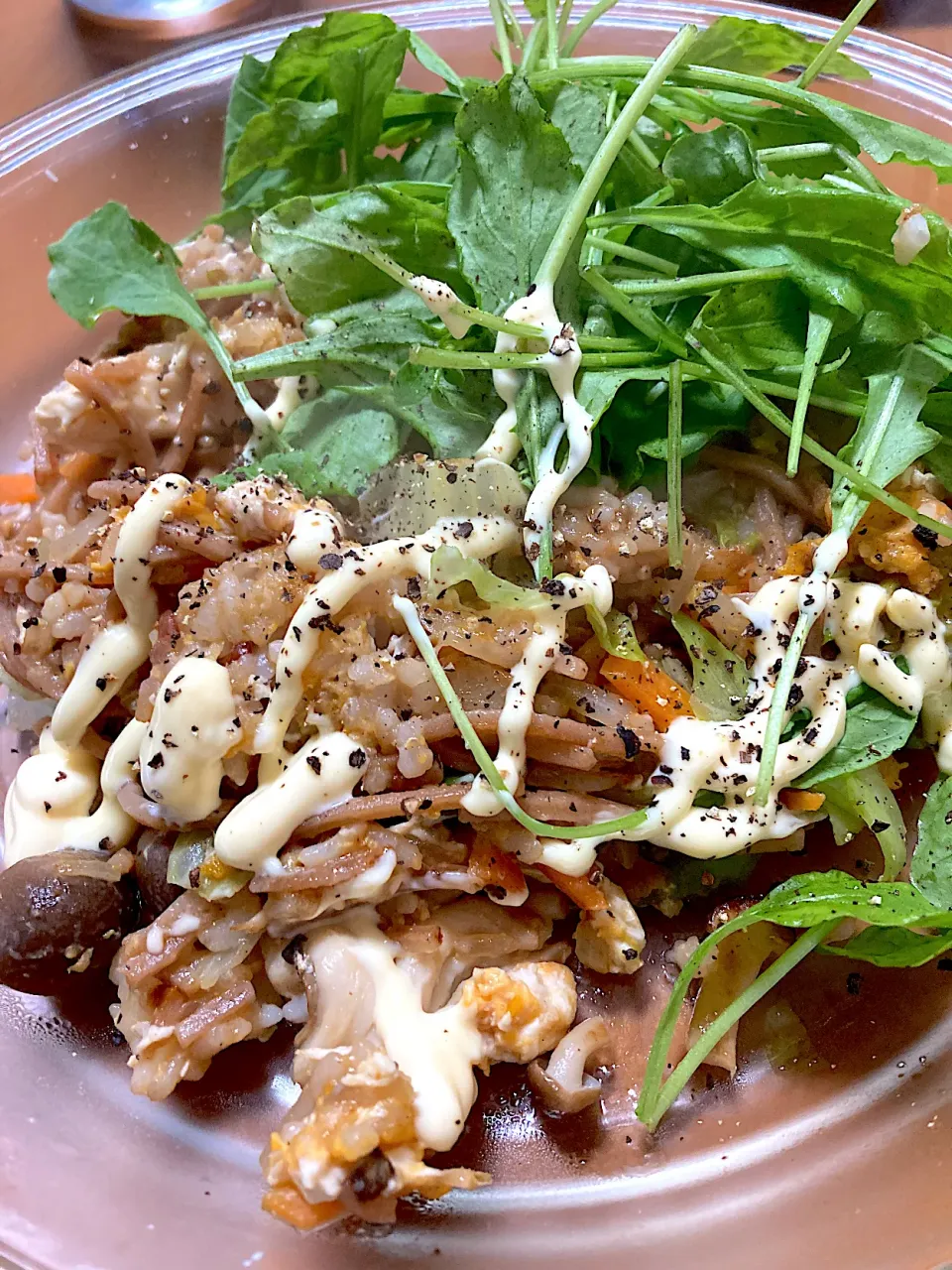 キムチ炒飯withルッコラ|さくたえさん