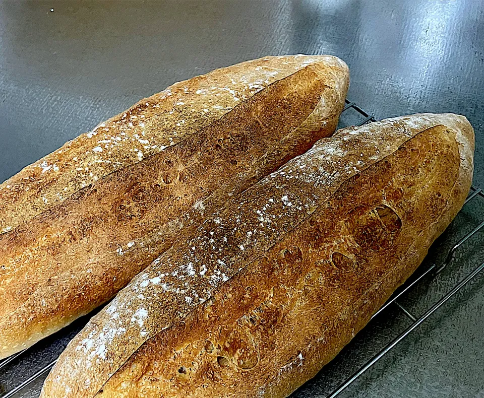 全粒粉の柔らかめフランスパン|ななごさん