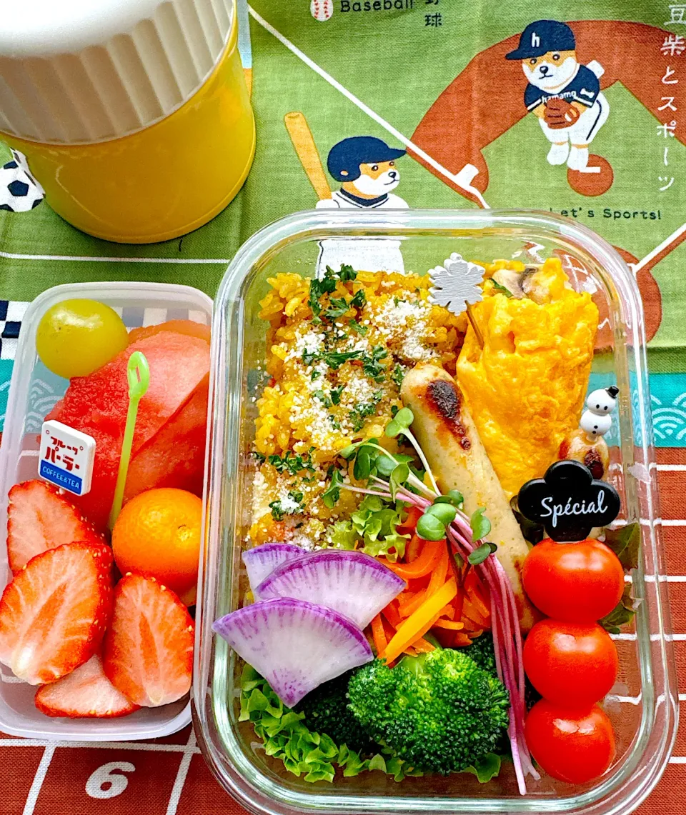 2025/02/07 CoCo壱冷凍カレーピラフとオムレツのお弁当|Blueberry🫐さん