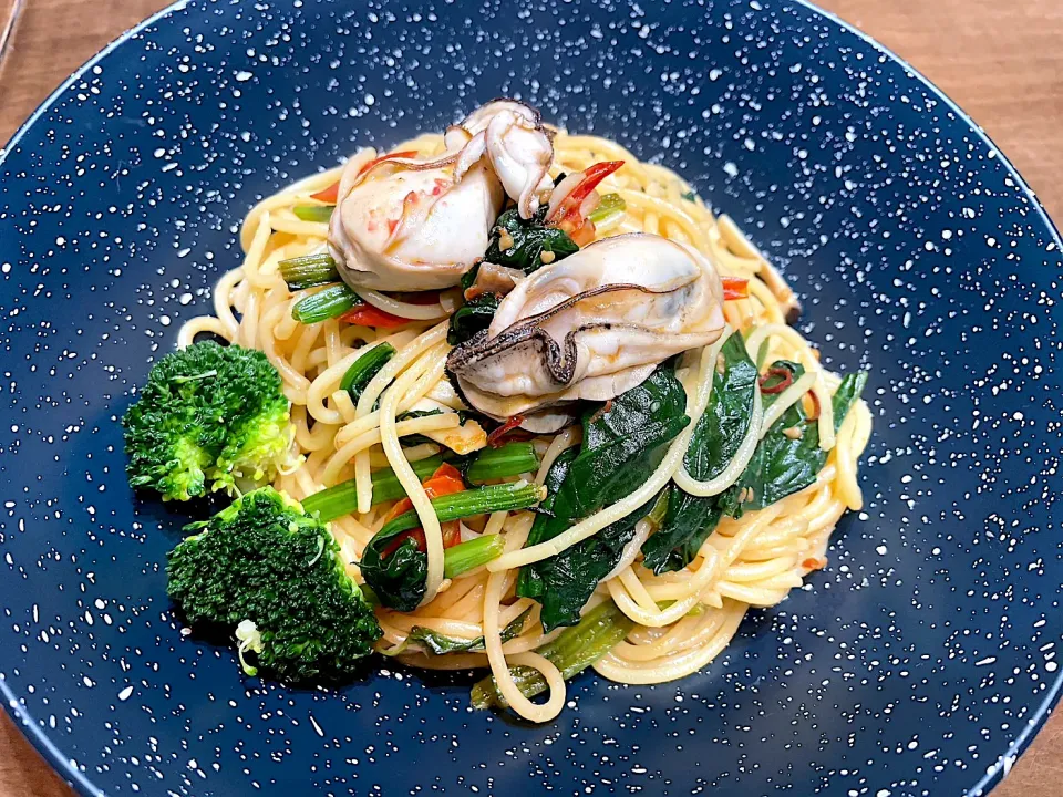 娘料理☆牡蠣スパゲッティ🍝|kaoriさん