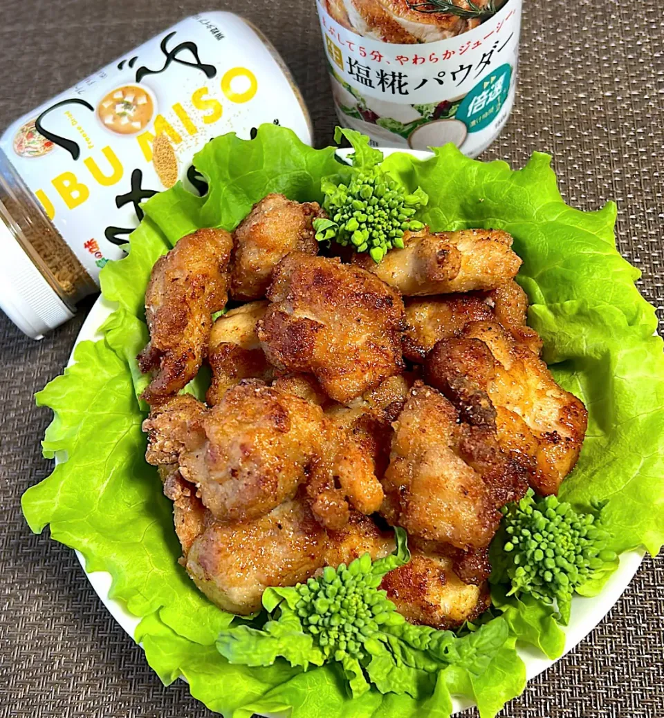 つぶみそで味噌味から揚げ|akkiyさん