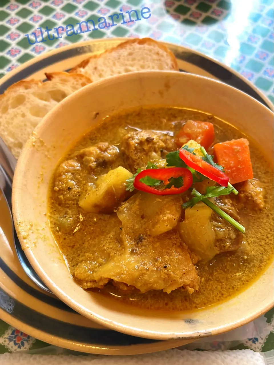 ＊ベトナム🇻🇳料理♪さつまいもと鶏肉のココナッツミルクカレー、カリーガー＊|ultramarineさん