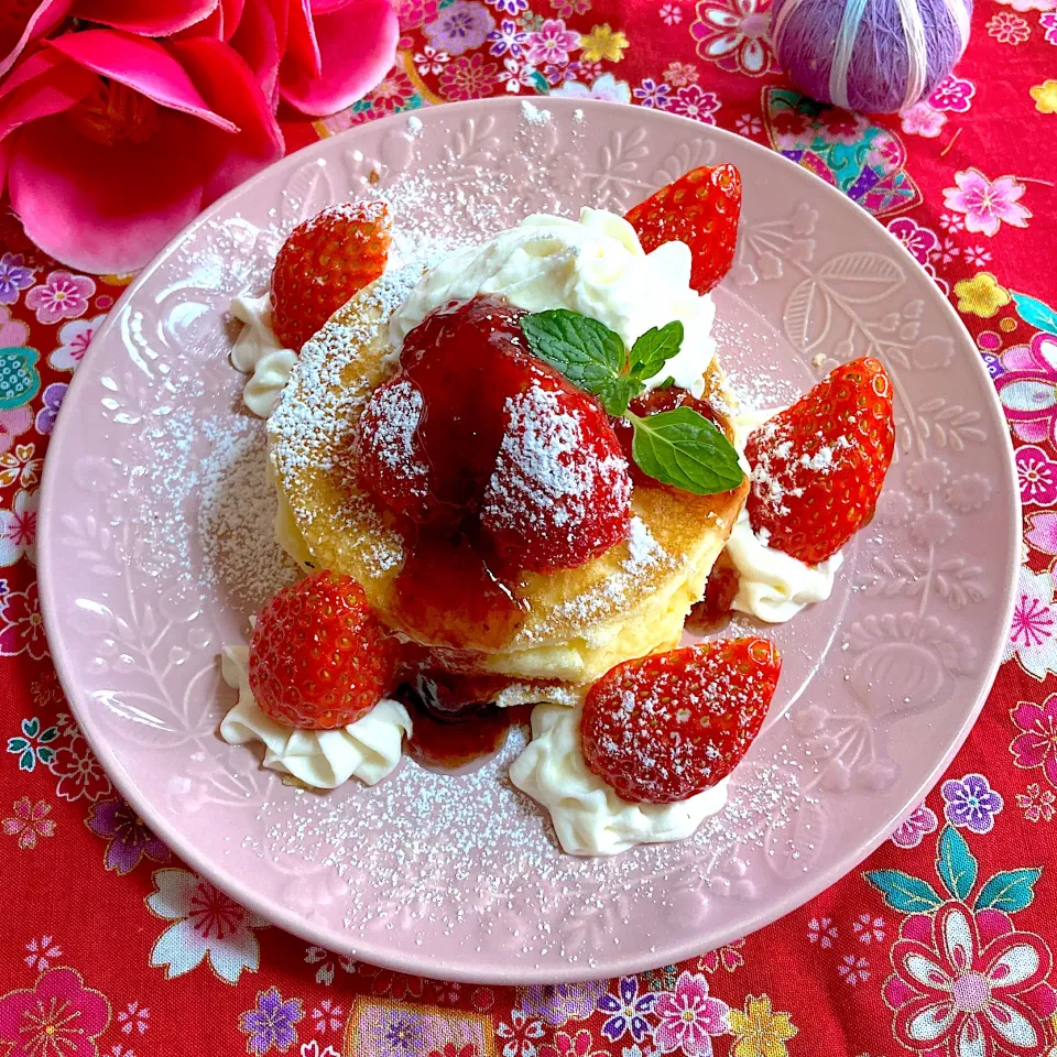 苺🍓のパンケーキ🥞|ringonamaさん