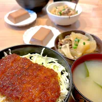 ソースカツ丼の夕飯|yukopunさん