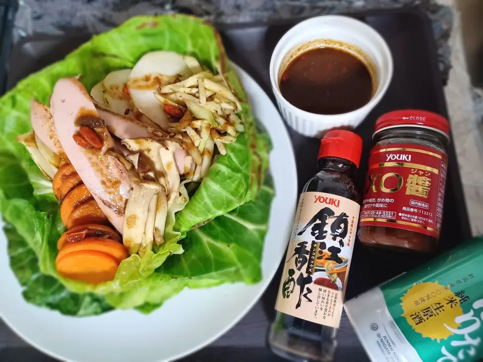 ワンパンで野菜焼き.+:｡ ヾ(◎´∀｀◎)ﾉ ｡:+.|ぽんすけさん