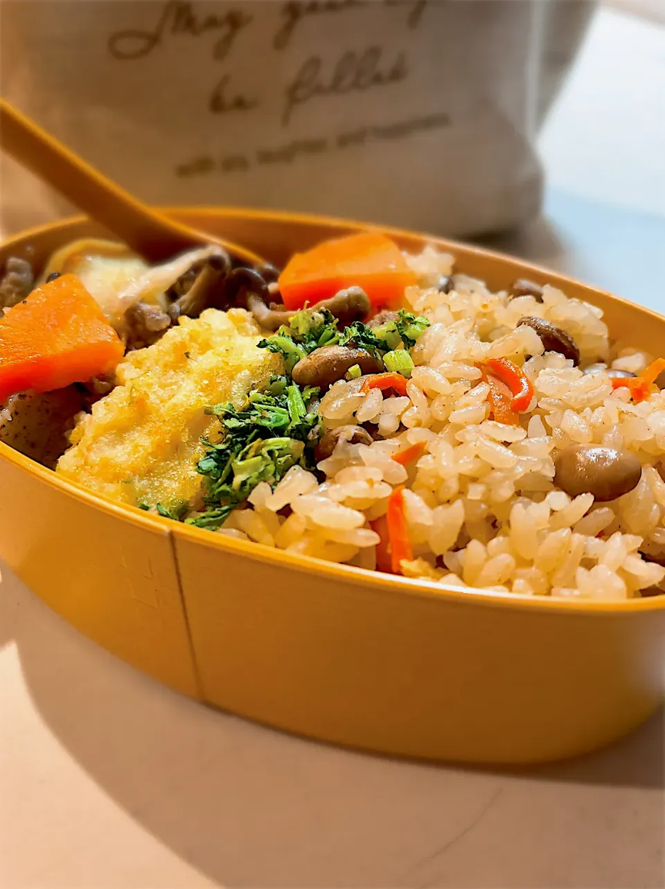 みずほさんの料理 つぶみそで"福豆(炒り大豆)の炊き込みご飯"|もっさんさん