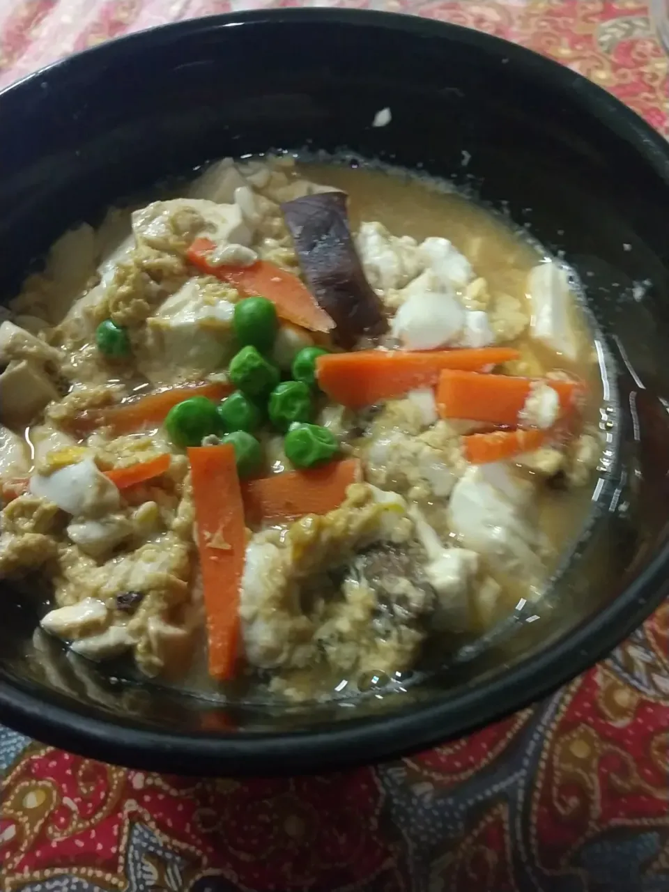 ふわふわ卵 炒り豆腐 (椎茸戻し汁使用)|はやとさん