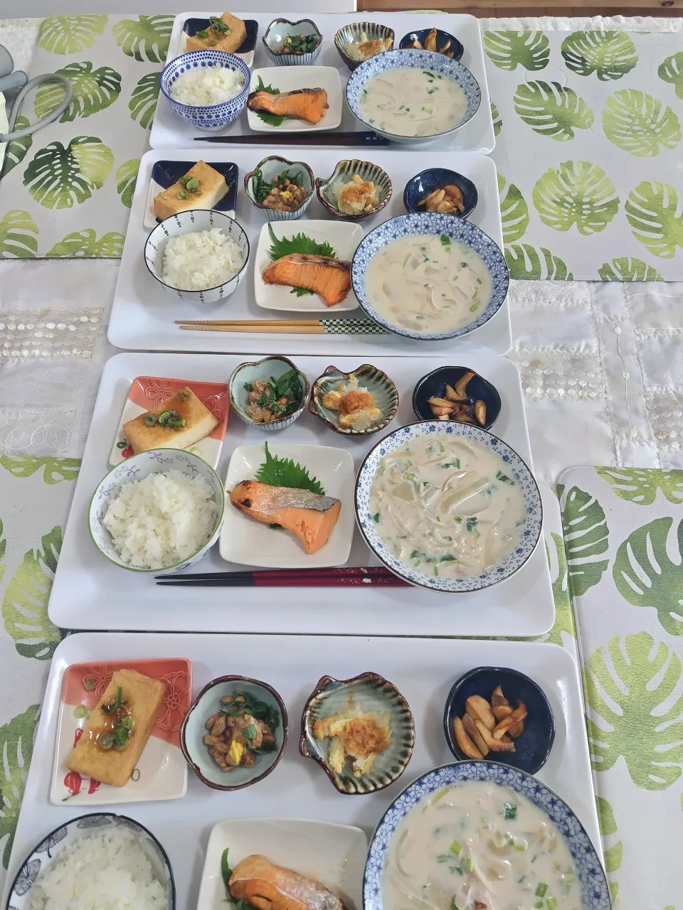 カブのミルクスープ😊ちょい足し粒みそ定食です✨|rikako♪。.:＊さん