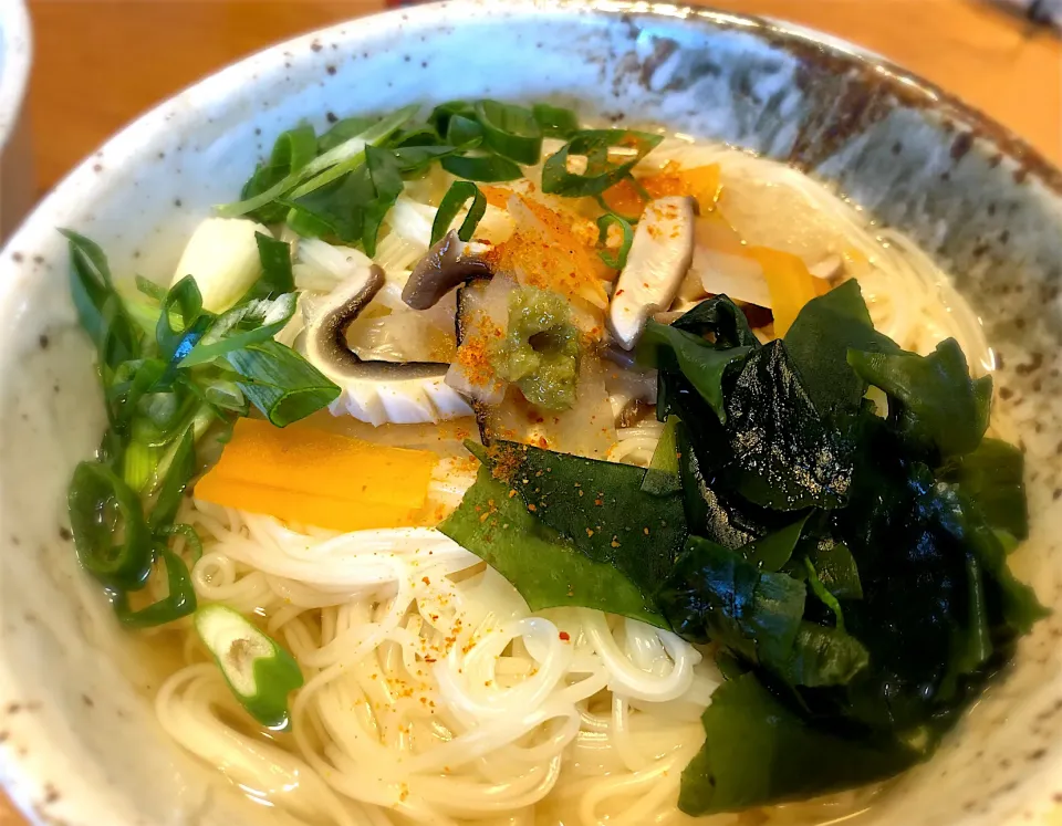 煮麺でランチ|じゅんさんさん