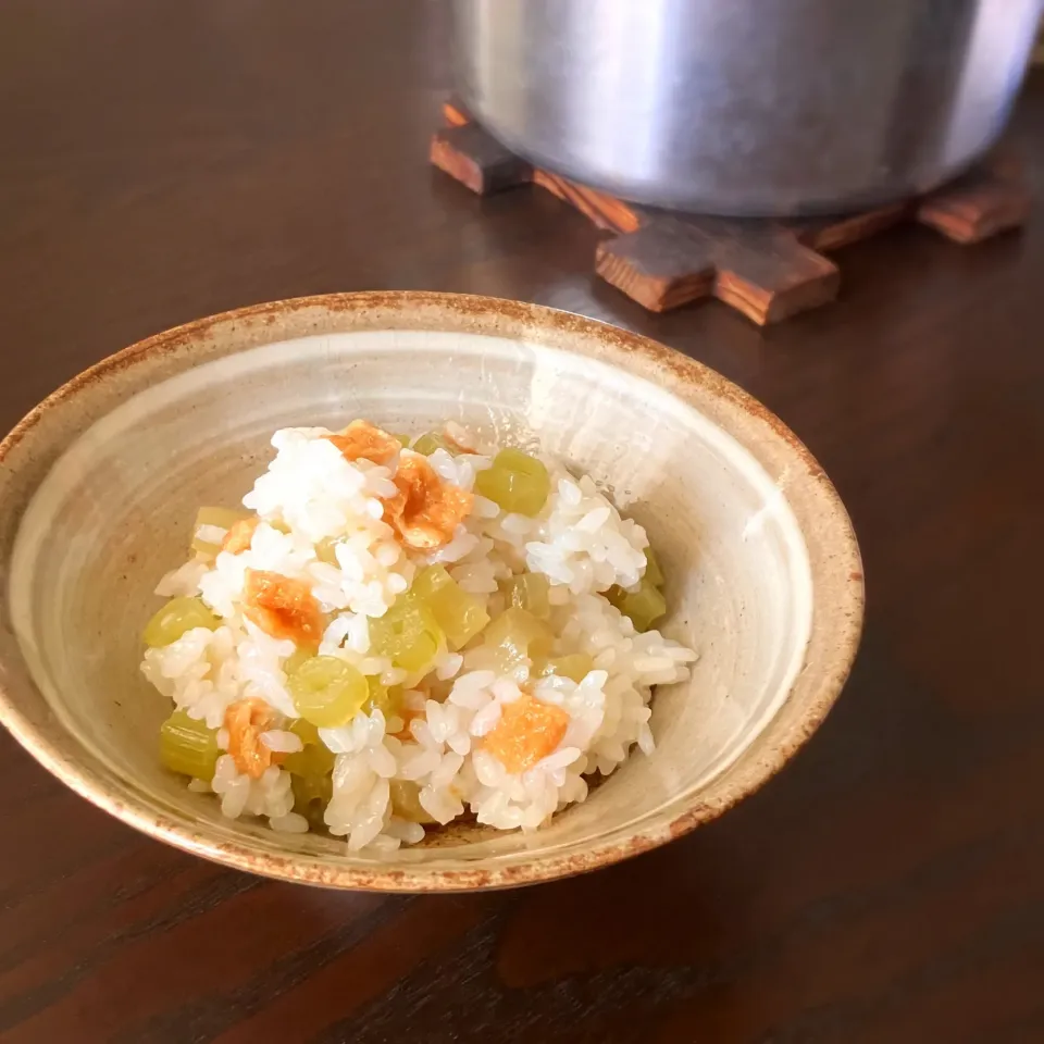ふきと甘辛稲荷のまぜご飯|うさかめさん