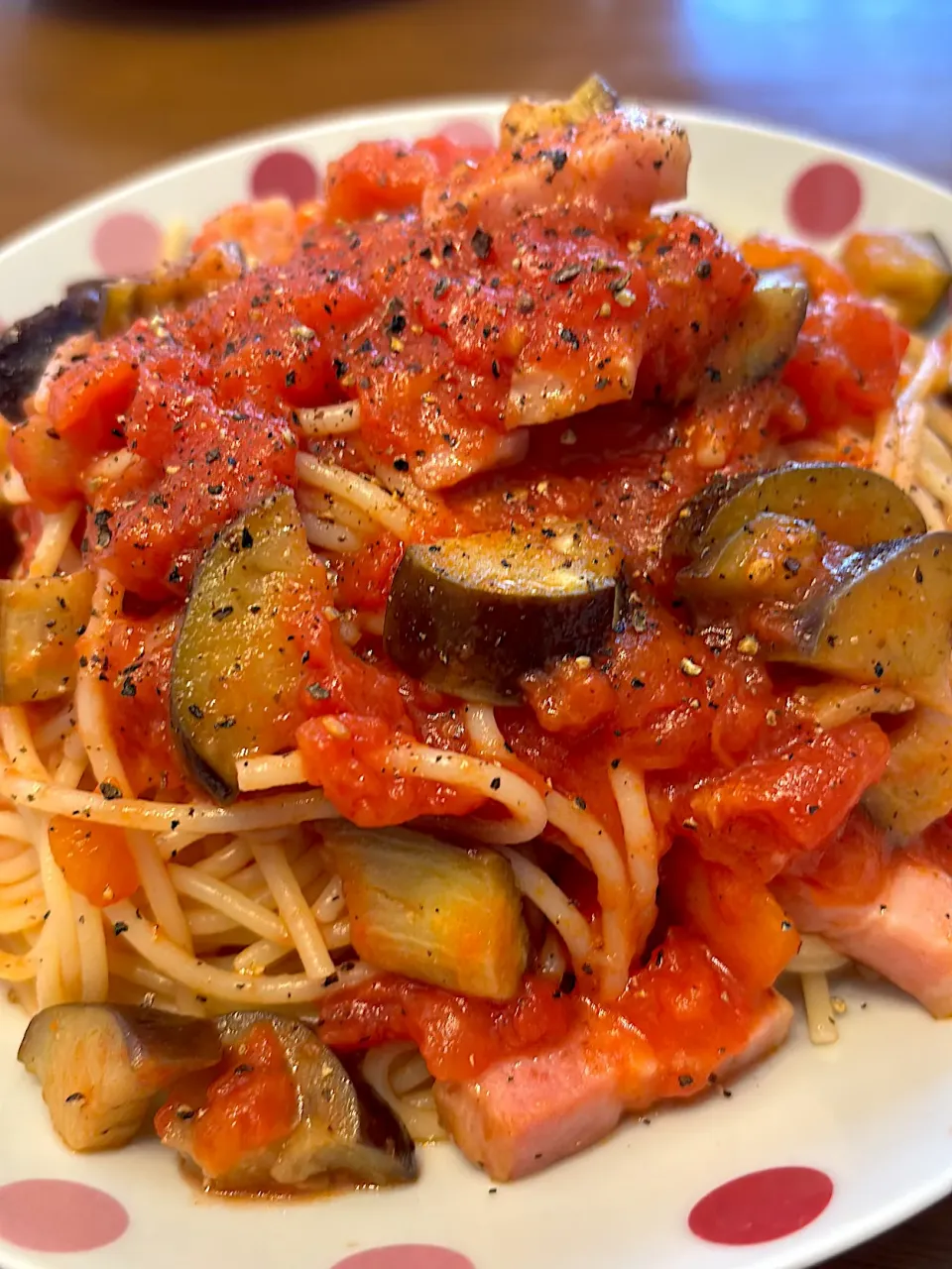 茄子とベーコンのトマトソーススパゲティ|masaさん
