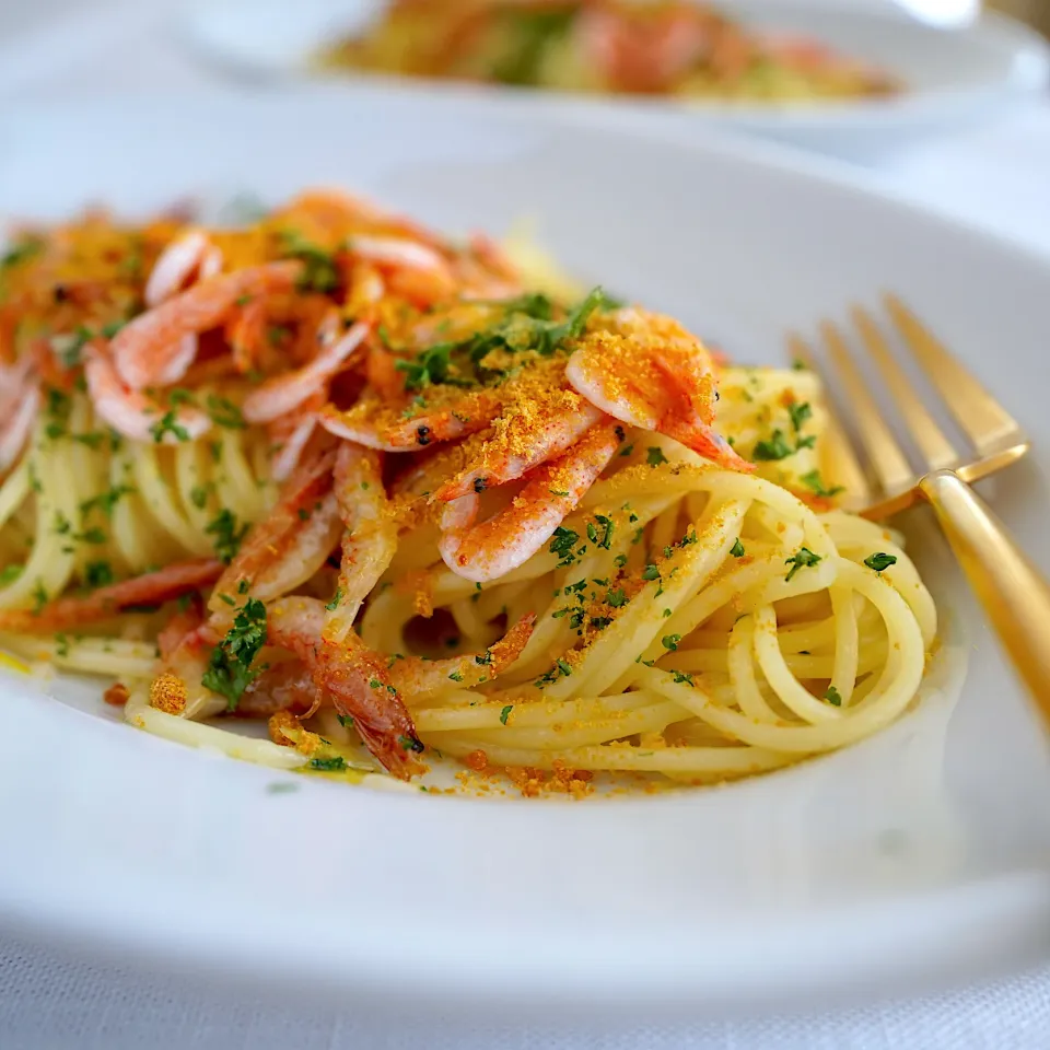 桜えびたっぷりパスタ|てつやさん