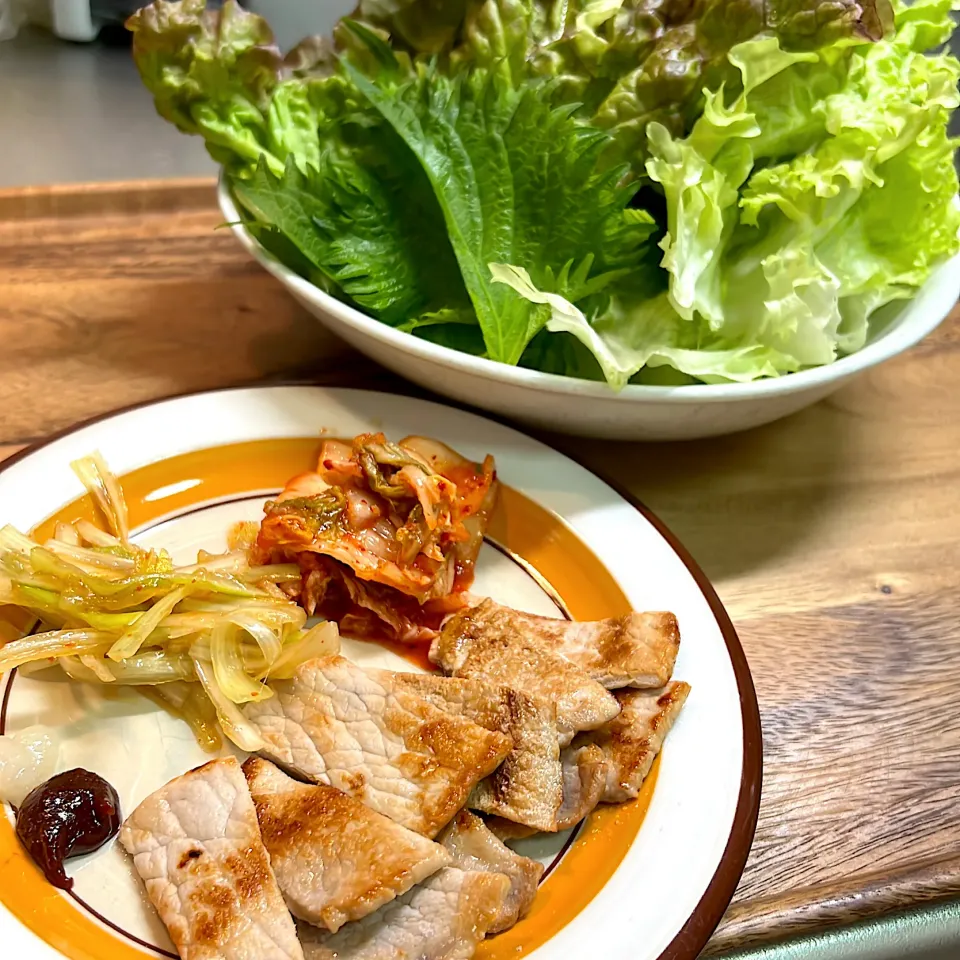 サムギョプサル　お野菜たっぷり|🍮ぷりぷりざえもん🍮さん