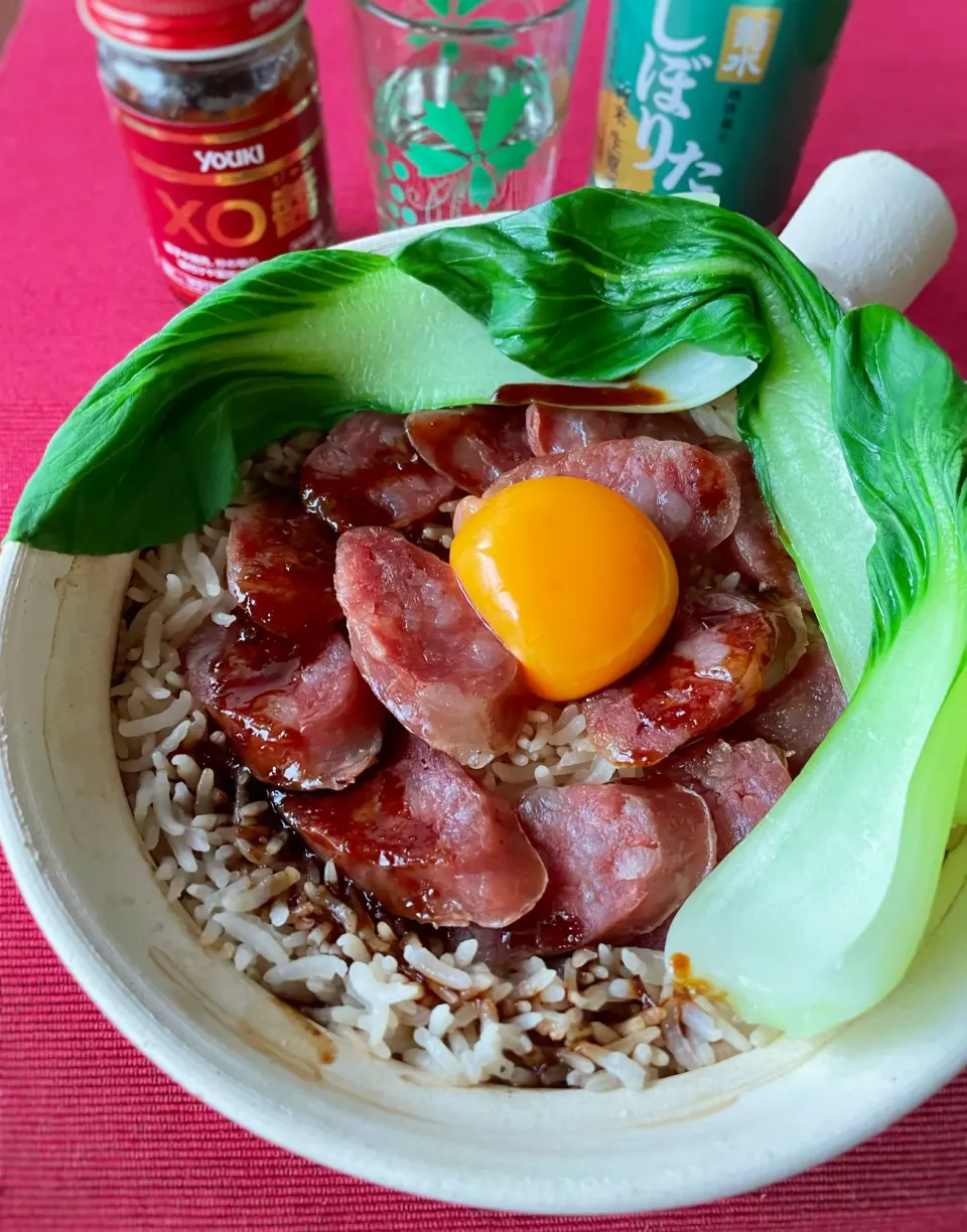 七海さんの料理 香腸煲仔飯×菊水しぼりたて|アッチさん
