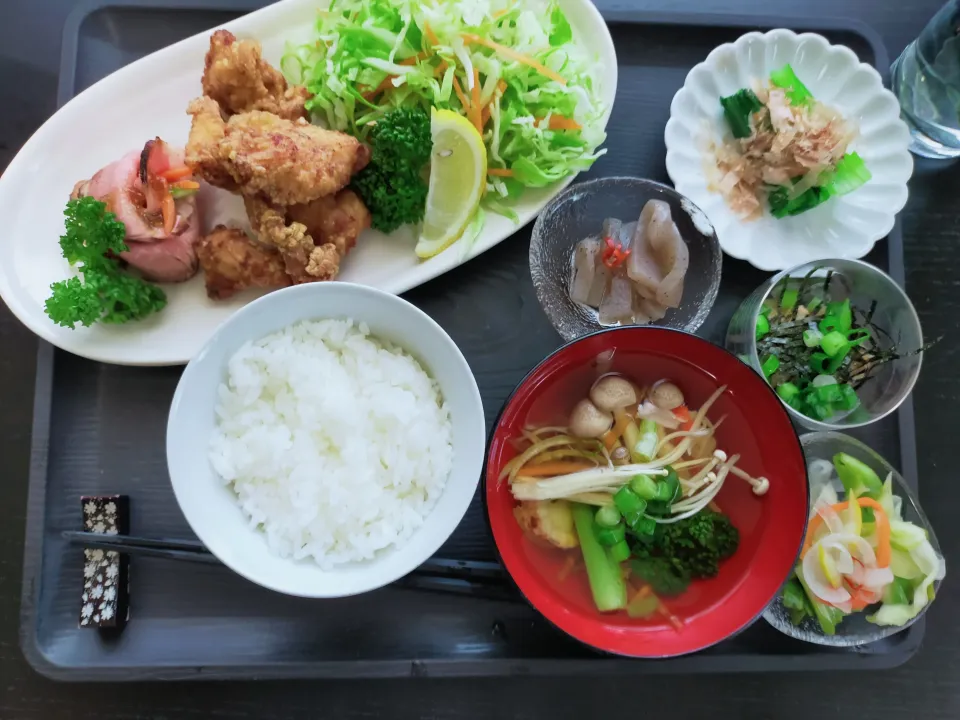 ローストビーフと唐揚げ|justice🍎IWATE🍎さん