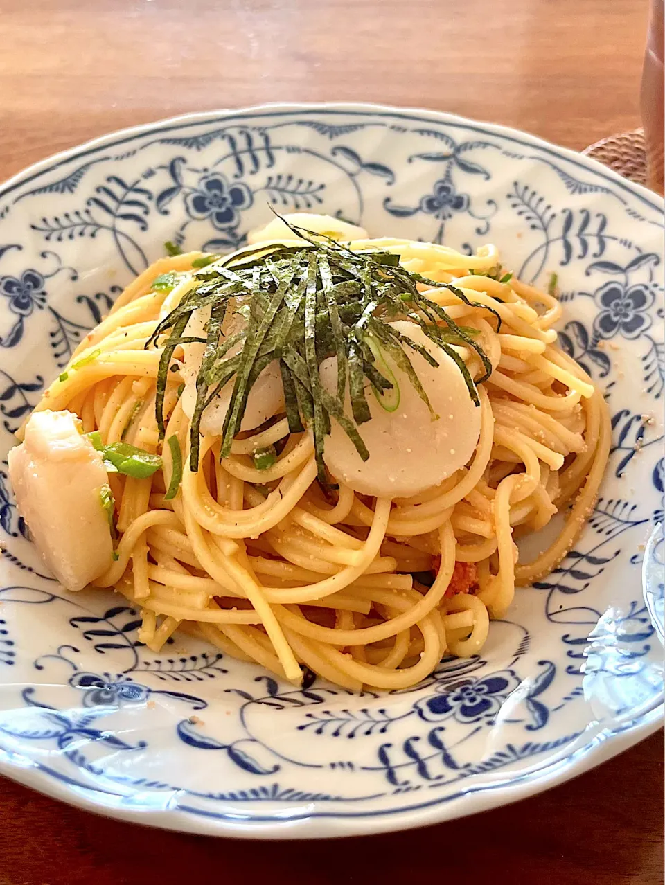 帆立と明太子のガリバタ醤油パスタ|アッコちゃん✨さん
