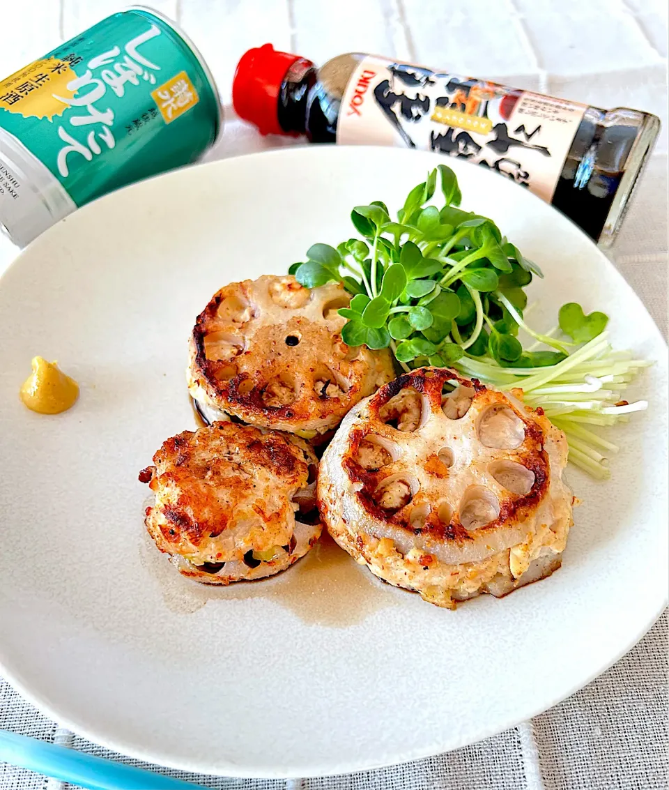 蓮根の挟み焼き|リンリンさん