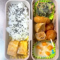 春巻きとりつくね弁当|あおのりさん