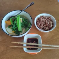 simple lunch cooked by wife|秋平さん