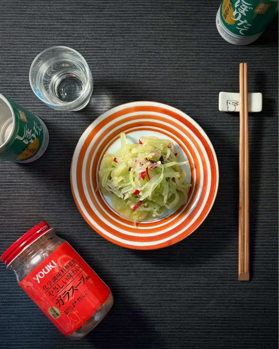 まる(丸大豆)さんの料理 凉拌莴笋丝
チシャトウの冷菜|まる(丸大豆)さん