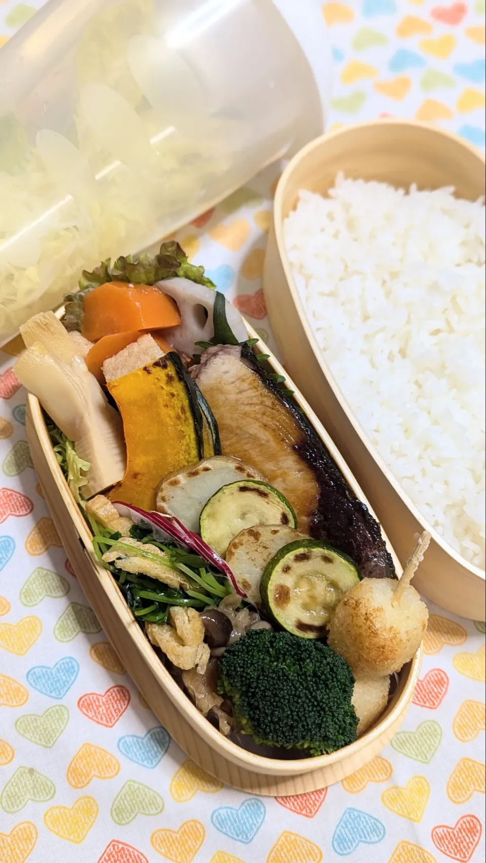本日のお弁当〜鰤の塩麹パウダー焼き弁当|f.1125beさん