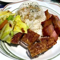 香港 贊記茶餐廳 飯田橋店　チャーシュー、ローストポークライス|よだみなさん