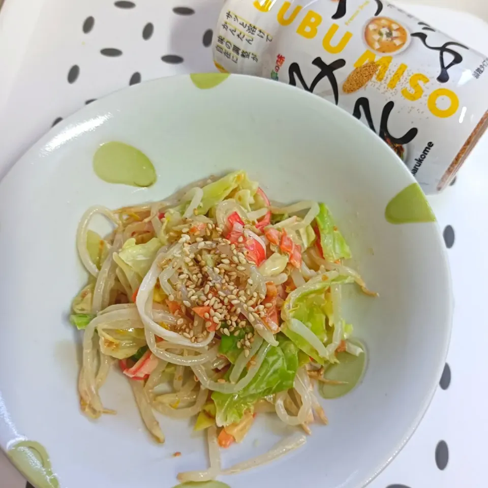 つぶみそで味噌マヨナムル風サラダ|jun(・x・)さん