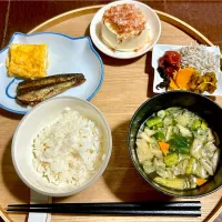 卵焼き、いわしのうま煮、お漬物セット|もちこさん