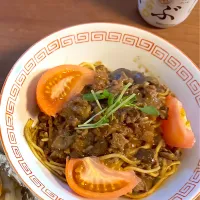 茄子の肉味噌ジャージャー麺風|afさん