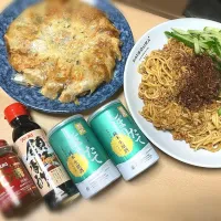 餃子と汁なし担々麺| kunio fukayaさん