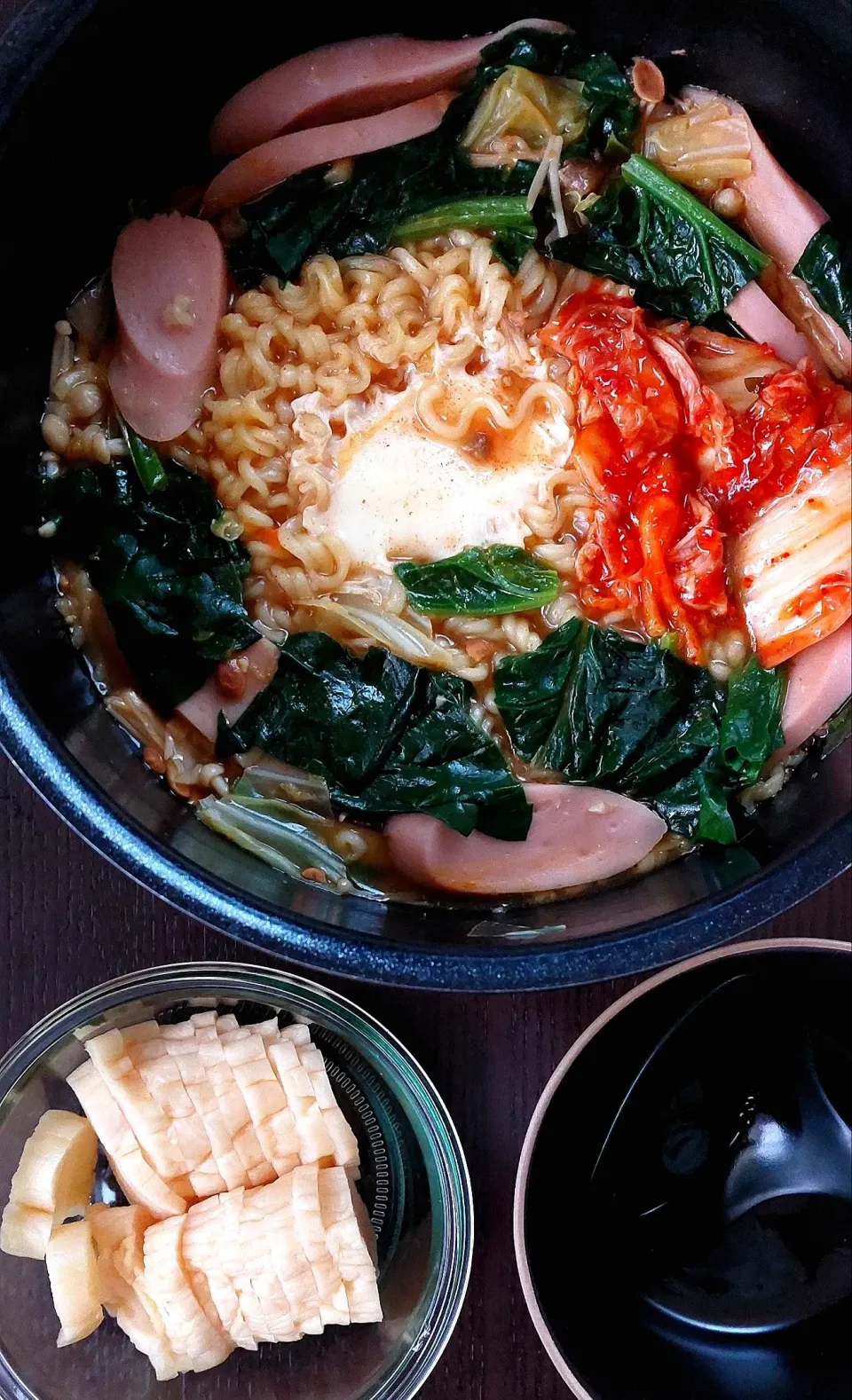 サリ麺で煮込みラーメン|きつねさん