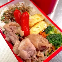 豚肉と小松菜の南蛮炒め弁当|ぽんさん