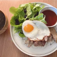 おとといの晩ご飯𓍯カオマンガイとわかめスープ| な。さん