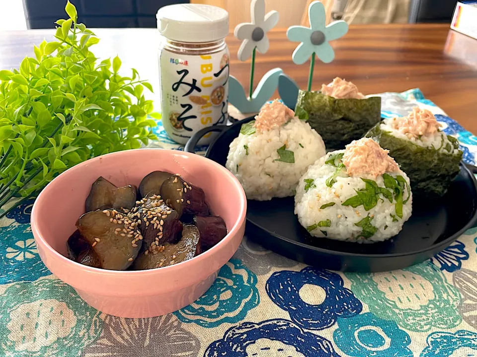 つぶみそでみそ変アレンジ⭐️🍙🍆|🌼はなちゃん🌼さん