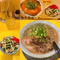 豚骨醤油らーめん🍜　チャーシューマヨ丼|るみおんさん